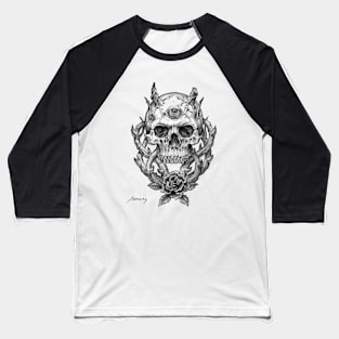 Demon Skull Baseball T-Shirt